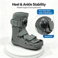 Botte de marche pneumatique Aircast certifiée CE ISO avec vessie gonflable pour fracture de la cheville et soudeuse de la cheville, usine ODM OEM