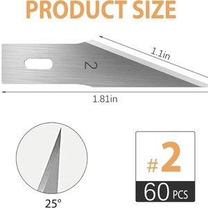 Cuchillas Exacto, Cuchillas para Cuchillo Exacto 11, Cuchilla para Manualidades # 11 Cuchillas de repuesto Exacto con estuche de almacenamiento para scrapbooking y plantillas - Product Image 2