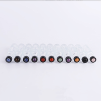 Flacon de parfum roll-on rose 10 ml de haute qualité, très vendu, avec billes en pierres précieuses naturelles pour bouteille d'huile en verre