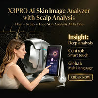 Analyseur de peau AI Magic 3D Mirror Facial Scanner, analyseur d'acné, analyseur de peau complet du visage, machine d'analyse cutanée