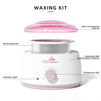 Chauffe-cire Lifestance 500 ml, best-seller, avec prise US/EU, pot à cire couleur macaron, outil professionnel d'épilation