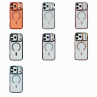 Coque de téléphone magnétique électroplaquée diamant pour iPhone 17 16 Pro Max avec cadre d'appareil photo repliable, étui mobile pour iPhone 17 Plus