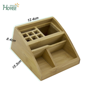 Petit porte-<span class=keywords><strong>crayon</strong></span> de bureau <span class=keywords><strong>en</strong></span> <span class=keywords><strong>bois</strong></span> de bambou fait à la main pour le bureau - Product Image 6