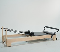 Gericon Massives Ahornholz Verstellbarer Multifunktions-Pilates-Studio-Reformer Umweltfreundlicher Langlebiger Rahmen Langlebige Federn 3-Jahres-Garantie