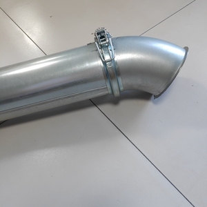 Tubo de acero <span class=keywords><strong>galvanizado</strong></span> de ajuste rápido conducto 4 en conducto de conductos para la aspiración de polvo de conductos - Product Image 4