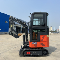 Harga terbaik ekskavator perayap Mini ekskavator kecil 0.8 Ton 1 Ton 1.2 Ton dengan 3 ember gratis