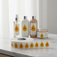 Autocollants adhésifs personnalisés, imperméables, en matériau PP blanc, forme irrégulière, étiquettes personnalisées avec logo, impression offset CMYK, cadeau