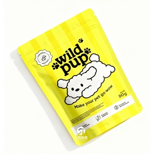Custom Printed Low MOQ PE Food Grade Resealable Flat Bottom Pet Dog Food Packaging <b>Bag</b> Stand up Pouch - Product Image 5