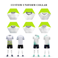 Uniforme de football de club de football professionnel personnalisé avec manches courtes en polyester respirant Logo de l'équipe