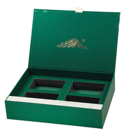 Boîtes cadeaux de luxe pour sachets de thé magnétiques avec logo personnalisé et compartiments en mousse