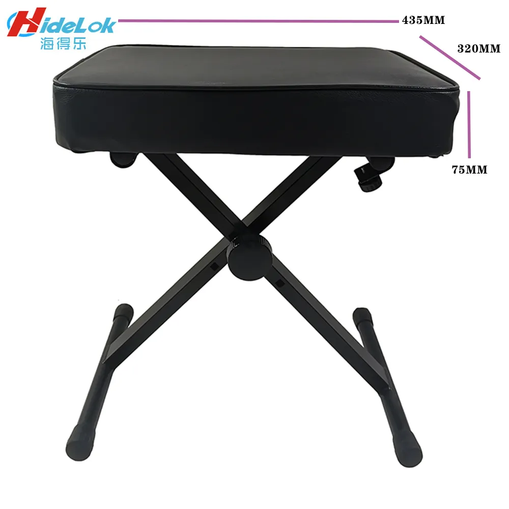 Musical Factory Direct Supply Adjustable Keyboard Stool Instrument folding Bench