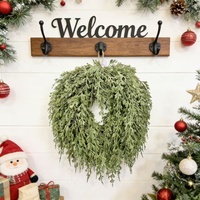 Promo! Garland Jarum Pinus Hijau Buatan, Karangan Bunga Pinus Plastik Gantung untuk Dekorasi Rumah Natal