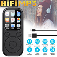 Lecteur MP3 portable avec écran de 1,8 pouce, lecteur audio musical, prise en charge BT V5.4, radio FM, enregistrement vidéo et photo pour casques