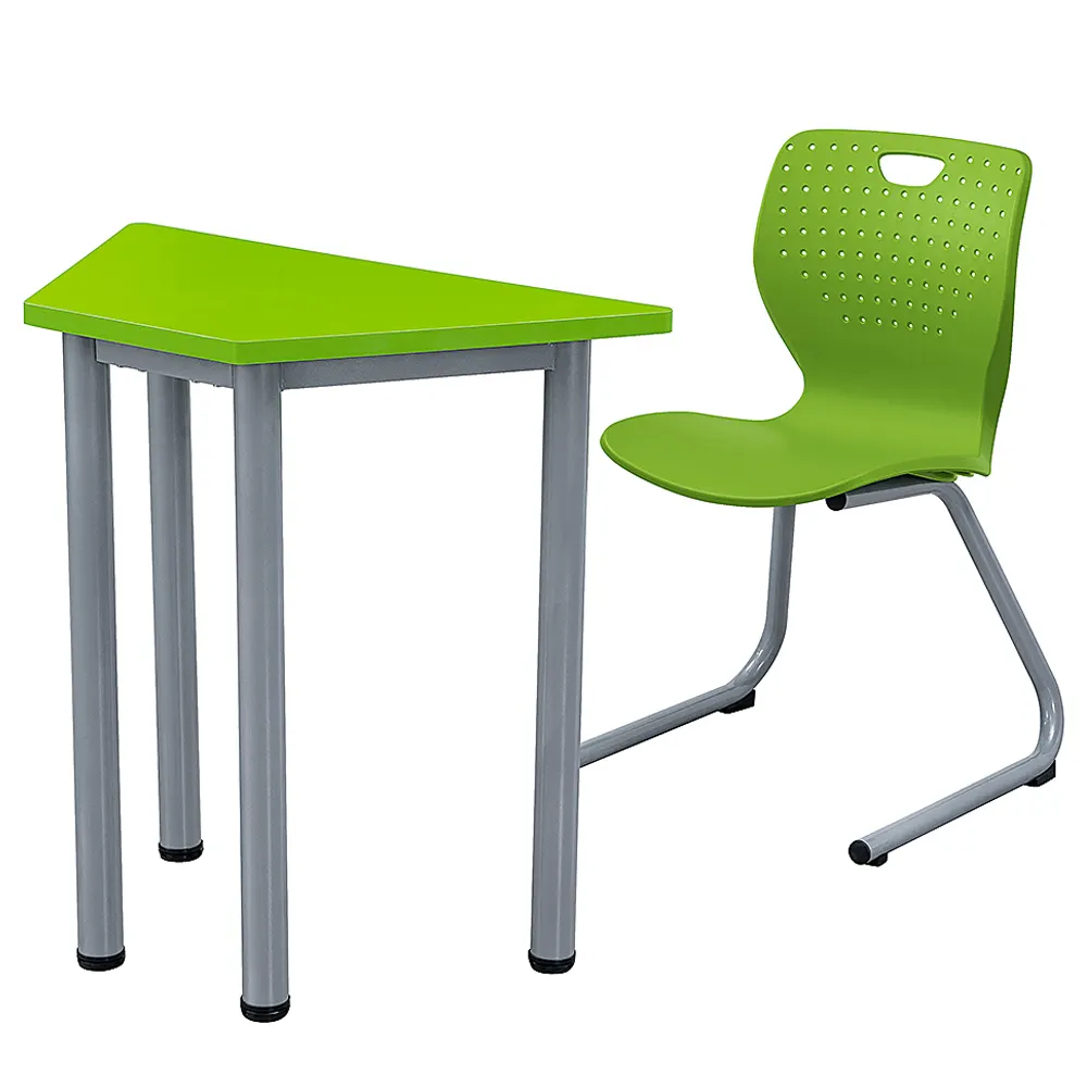 China Großhandel populäres Design Grundschule Möbel Metall Student Schreibtisch und Stuhl Klassen zimmer Studie Tisch Schreibtisch Trainings stuhl