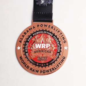 เหรียญสังกะสีอัลลอยแสดงกำลังแบบปรับแต่งได้เหรียญได้รับรางวัลพร้อมริบบิ้น - Product Image 3