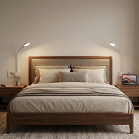Lampe murale tactile LED polyvalente à intensité variable, protection oculaire, design pliable CCT, pour chambre, bureau, salon, couloir