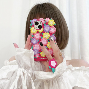 Funda de teléfono de silicona suave con diseño 3D para <span class=keywords><strong>Iphone</strong></span>, Funda personalizada con diseño de flor para <span class=keywords><strong>Iphone</strong></span> 7 7Plus X XS <span class=keywords><strong>XR</strong></span> <span class=keywords><strong>11</strong></span> 12 13 Pro Max - Product Image 6