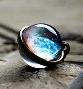 Collar Luminoso con Colgante de Luna y Estrellas, Diseño Novedoso 2019, Brilla en la Oscuridad, Estilo Universo - Product Image 6