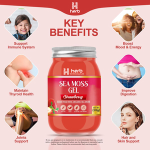 OEM/ODM Private Labels <b>natural</b> Ireland <b>Sea</b> <b>Moss</b> Gummy Herbal Immunity Booster for Adults 60-count - Product Image 4
