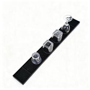 แผ่นรองกันลื่นแบบรักษ์โลกสำหรับเคาน์เตอร์บาร์ทันสมัย ขนาด 23 นิ้ว x 3 นิ้ว รูปทรงสี่เหลี่ยมผืนผ้า ทำจาก PVC สำหรับโรงแรมและร้านอาหาร - Product Image 4