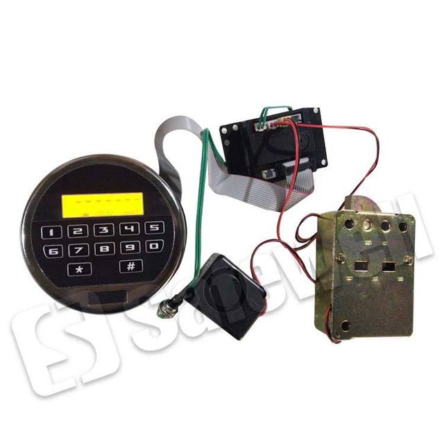 Safewell Digital Electronic Safe Lock Set with Keypad LCD Display & Solenoid Lock for Safe Box Cabinet Replacement