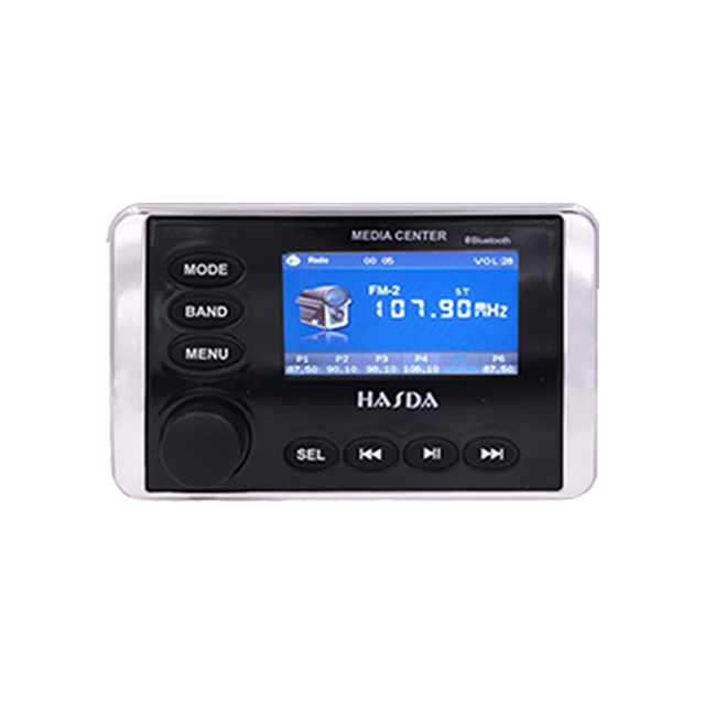 Hasda H-337 New 3 Inch IP66 Waterproof 12V FM/AM Radio AUX/USB Digital Media Player In-Dash Receiver CE/FCC Certified UTV/ATV