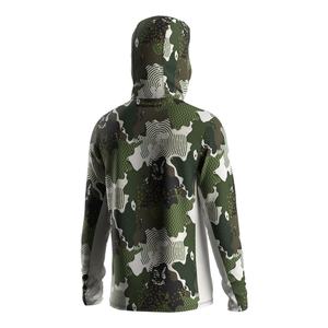 Camiseta de Pesca con Capucha y Protección Facial, de Secado Rápido, con Botones y Manga Larga, Anti-UV, Sublimada - Product Image 2