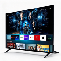 TV Hotel Pintar 85 Inci 4K Layar LCD Android 3840 X 2160 WiFi Sinyal Digital OSD Multibahasa Hitam