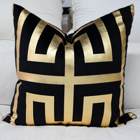 Coussin décoratif doré pour la maison, housse de canapé, coussins pour la maison, canapé, personnalisable