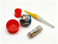 Connecteur circulaire de signal de précision Kewei 4 broches 14P D38999/26FD04SN, boîtier en alliage d'aluminium, fiche droite 3 cœurs