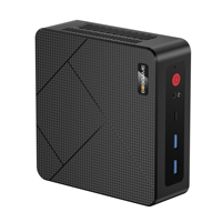 BOSGAME E4 Mini Bilgisayar AMD Ryzen 5 3550H 16GB DDR4 512GB PCIe SSD Çift RJ45 4K Üçlü Ekran USB-C 3.2 Wi-Fi 5/BT 5.0