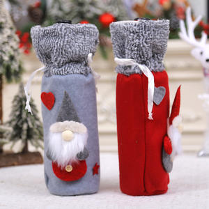 Décorations de Noël, col en laine, corset, flanelle, sac pour bouteille de vin, accessoires de cuisine et de déguisement - Product Image 2