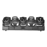 Projecteur extérieur LIRO étanche 5X120W IP66 Tornado TB5 RGBL 4-en-1 LED Moving Head pour KTV, projection, concert