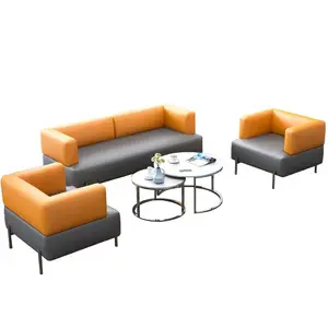 Nội thất văn phòng hiện đại tiếp tân khách văn phòng khách văn phòng điều hành sofa đặt đồ nội thất