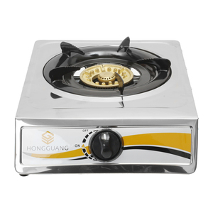Réchaud à gaz portable à brûleur unique en acier inoxydable, cuisinière à gaz GPL avec brûleur en fonte efficace, <span class=keywords><strong>chauffage</strong></span> rapide pour usage extérieur et domestique - Product Image 1