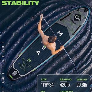 Nhà máy hàng đầu bán 11.6 'x 34 "paddleboard tất cả các vòng sap padel Inflatable mái chèo SUP <span class=keywords><strong>Board</strong></span> ván lướt sóng đứng lên tàu chèo - Product Image 2