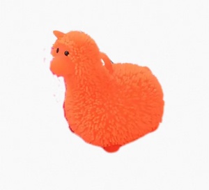 Jincan Factory Direct New Arrival Cartoon <b>Alpaca</b> Hairy Ball <b>Toy</b> TPR Inflatable Flashing Puffer Sensory Fidget <b>Toy</b> for Boys Girls - Product Image 3
