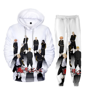 Gerenal Basic Großhandel New Anime Persona 3D-Farbdruck Hoodie <span class=keywords><strong>Jogger</strong></span> hose Zweiteiliges Set Kunden spezifische Dropshipping-Trainings anzüge - Product Image 4