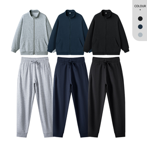 Conjunto <span class=keywords><strong>Deportivo</strong></span> para <span class=keywords><strong>Hombre</strong></span>, 85% Algodón, 15% Poliéster, 300g, Corte Regular, Sólido, Transpirable, Ligero, Traje <span class=keywords><strong>Deportivo</strong></span> para <span class=keywords><strong>Hombre</strong></span> - Product Image 2