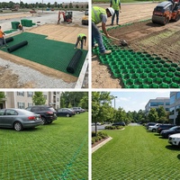Grille de gazon en HDPE de haute qualité, hauteur 50 mm, stabilisateur de pavés, pavés en plastique pour allée, grille en nid d'abeille pour sol, pavés en grille