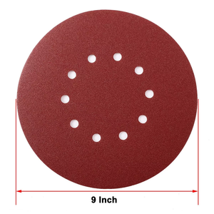 10 Pezzi Dischi Abrasivi per Cartongesso da 9 Pollici in Resina di Alluminio con 10 Fori Grana 40 con Chiusura a Strappo Disponibili in Magazzino Locale negli Stati Uniti - Product Image 3