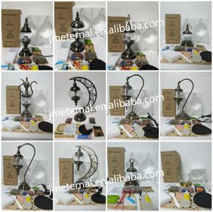 DIY Handmade Turkish Style Mosaic Electric Moon Shape Stained <strong>Glass</strong> Table Lamp <strong>Shade</strong> Iron Body European Design - Product Image 4