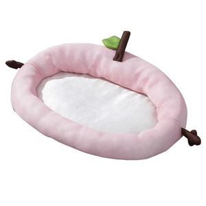 Cute Summer Fruit Backrest Dog <b>Bed</b>, Breathable All-Season Cooling Mat for Teddy Dogs, Spring and Summer Puppy Mat - Product Image 5