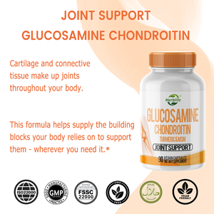 Cápsulas de Glucosamina, Condroitina, Cúrcuma y MSM, 90 Unidades, Salud Articular, Comodidad, Flexibilidad del Cartílago, Soporte, Haccp OEM ODM - Product Image 2