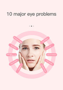 Elegante varita de mano para masaje de ojos con vibración, compresa caliente, removedor de arrugas a batería - Product Image 6