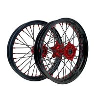 Jeu de roues à rayons en alliage d'aluminium CNC anodisé KYZ, 19 pouces, certifié DOT, 19x2.15-3.0 pour CRF250R/450R MX Racing