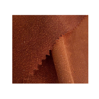 Tissu en faux daim 100% polyester pour chaussures et dos de chaussures en cuir