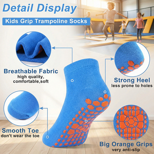 جوارب مانعة للانزلاق مخصصة للمنتزهات مع قبضات للأطفال الصغار والرضع - Product Image 2