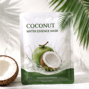 Masque Facial en Bio Cellulose à l'Eau de Coco et au Collagène pour Éclaircir, Réparer, Raffermir, Améliorer l'Élasticité, Apaiser les Peaux Sensibles et Affiner les Pores - Product Image 1