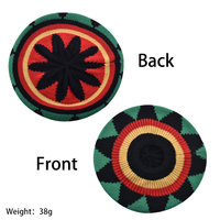Bonnet Rasta Jamaïcain en Crochet Reggae avec Dreads, Perruque Cheveux Longs Noirs pour Grossiste